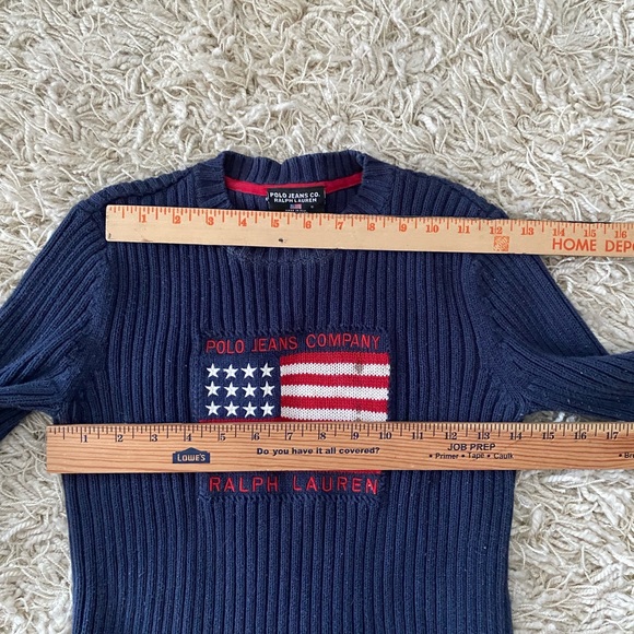 Polo by Ralph Lauren Ladies Polo Jeans Company Flag Sweater - Picture 5 of 8